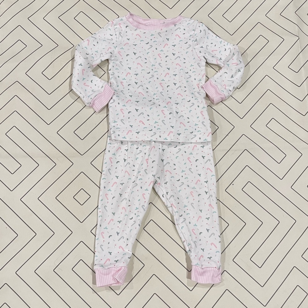 Lullaby Set White and Pink Christmas Pajamas